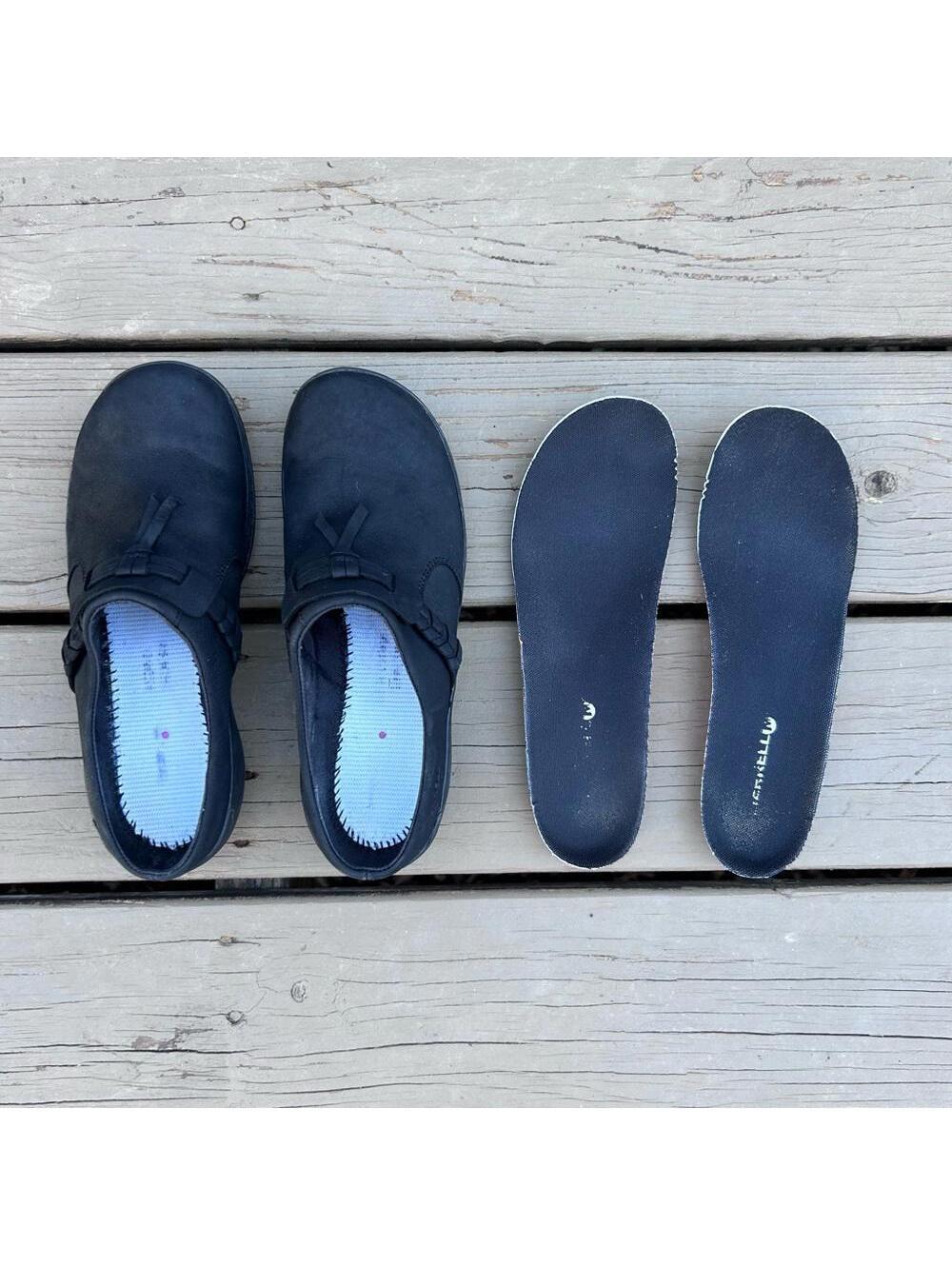 Merrell Black Leather Women’s Encore Tassel Clogs Style #J94624 | Size 8 EU 38.5 - Picture 5 of 9